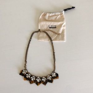 J.Crew Factory Tortoise Shell Statement Necklace